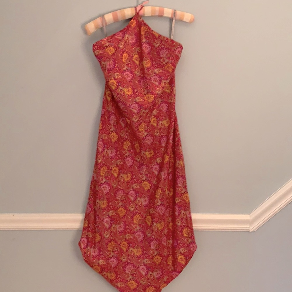 100% Silk Scarf dress from Warehouse size 6-8